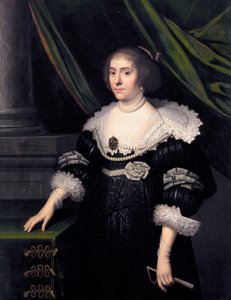 Solmsin prinsessa Amalia, Orangein Frederick Henryn vaimo tekijältä Workshop of Michiel van Mierevelt