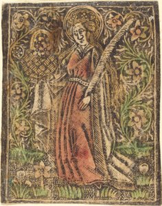 Pyhä Dorothy, n. 1480. tekijältä Workshop of the Master of the