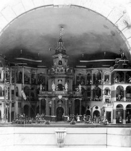 Mekaaninen teatteri, Hellbrunnin linna, Salzburg, Itävalta, c1900