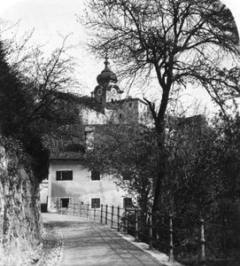 Nonnbergin luostari, Salzburg, Itävalta, 1900-luku. tekijältä Wurthle and Sons