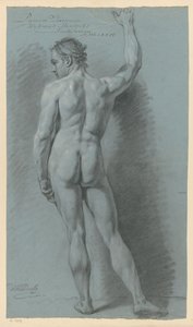 Seisova miesalaston, takaa katsottuna (1. palkinto 1774)