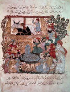 Vaeltava Navigaattori Abu Zayd (Abu Zayd, Abu Zayd) Vaeltava navigaattori Abu Zayd (Abu Zayd, Abu Zayd), jonka valaisi Yahya Mahmud al-Wasiti (al-Wasiti) vuonna 1237, tekijältä Yahya ibn Mahmud Al Wasiti