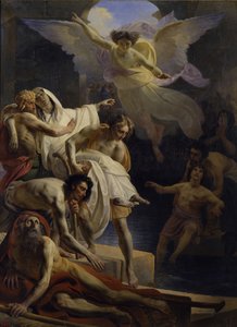 Parantuminen Siloamin altaalla, 1845 tekijältä Yakov Fyodorovich Kapkov