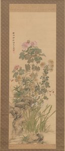 Syksyn kukat, 1843. tekijältä Yamamoto Baiitsu