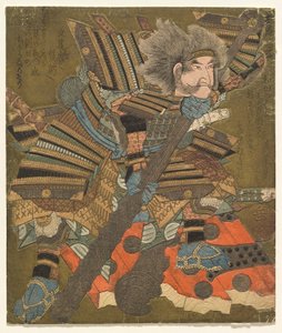 Asahina Storming the Gate (Asahina mon Yaburi), sarjasta Three Stormings (Hitatsu Samba) tekijältä Yashima Gakutei