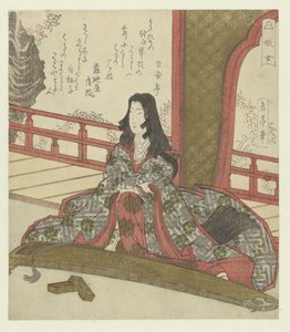 De dame Ginjô Ginjô (title on object) tekijältä Yashima Gakutei