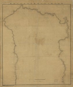 Reliefi näkyy lomakeviivoilla. Suuntautunut pohjoiseen vasempaan yläkulmaan. Saatavilla myös Library of Congress -verkkosivuston kautta rasterikuvana. xg19 15.9.2009 korjattu 100 kenttä 嶺 korvattu otsikossa; koska merkkiä 山 (ylhäällä) 令 (alhaalla) ei hyväk tekijältä Yasuaki Oka