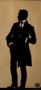 Runoilija Jurgis Baltrusaitisin muotokuva 1873-1944, 1910-luku.