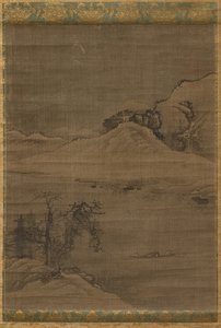 Maisema kalastajien kanssa, 1600-luku. tekijältä Yi Bul hae