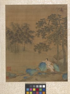 Albumi Garden Scene (muste paperille)