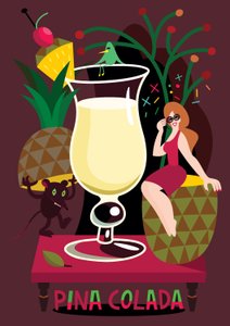 Pina Colada, 2017 (vektorikuvitus)
