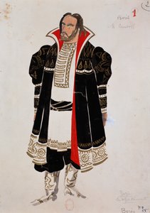 Modest Mussorgskin teoksen Boris Godunov Boriksen hahmon puku