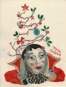 Christmas He-Elf, 2020 (mustepiirustus paperille)