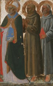 Pyhät Zenobius, Franciscus ja Anthony Padovalainen tekijältä Zanobi di Benedetto Strozzi