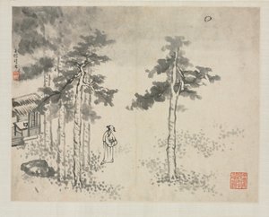 Maisemaalbumi eri tyyleillä: Shibiao Waiting for the Moon, 1684.