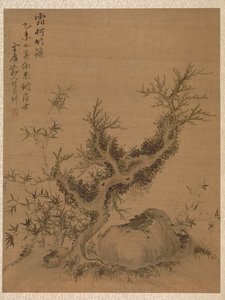 Huurretut oksat ja kääpiöbambu, Su Shihin tyyliin, 1775.