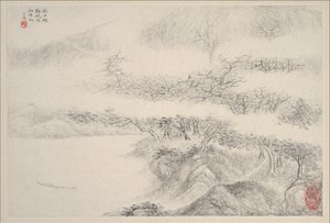 Maisemat, vuodelta 1644. tekijältä Zhang Feng