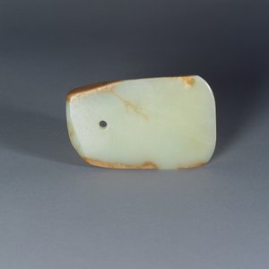 Seremoniallisen kirveen terä, 475 eKr.-221 eKr. (nefriitti)
