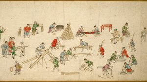 Rauhan ajan katukuvia 太平風會圖 tekijältä Zhu Yu