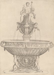 Suihkulähde Neptunuksen patsaalla, n. 14801485.