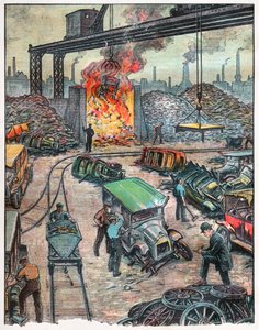 Auton lataus USA:ssa. 1924 (kuva) tekijältä . .