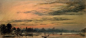 Jälkivalo kaksi tuntia auringonlaskun jälkeen tekijältä Frederick (attr. to) Barnard