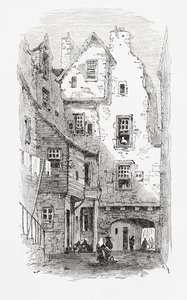 Vanha lähellä, Canongate, Edinburgh, Skotlanti tekijältä . .