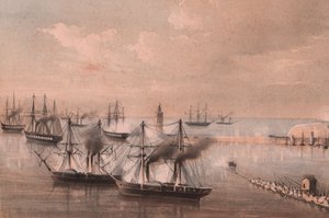 Laivaston hyökkäys lyhtyä vastaan, Anconan piiritys tekijältä William Walcutt