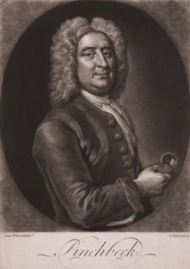 Christopher Pinchbeck, englantilainen kelloseppä ja leluvalmistaja, n. 1725 tekijältä Frederick (attr. to) Barnard
