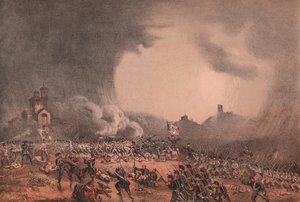 Ottelu Madonna della Scopertassa, Solferinon taistelussa ja San Martinossa Lombardian osavaltiossa tekijältä William Walcutt
