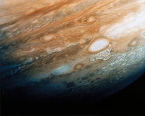 Lähikuva Jupiterin pilvikuvioista tekijältä Ferdinand Georg Waldmuller