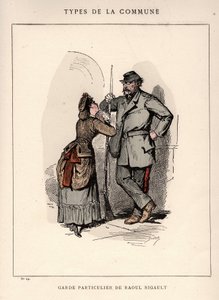 Pariisin kunta: GARDE PARTICULAR DE RAOUL RIGAULT (29) puku "" Les Communeux