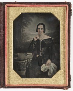 Dagerrotypia naisesta, n. 1845 tekijältä Frederick (attr. to) Barnard