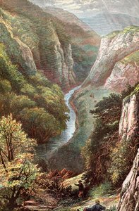 Dovedale, Peak District, Derbyshire, Englanti, tekijältä . .