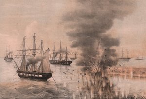 Anconan lyhdyn räjähdys meren rannalla, Anconan piiritys tekijältä William Walcutt