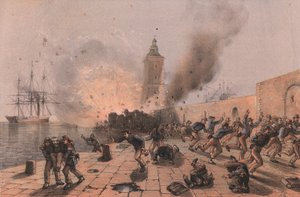 Lanternin ruutitynnyrin räjähdys, Anconan piiritys tekijältä William Walcutt