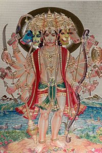 Hanuman, apinajumala hindujen mytologiassa. tekijältä . .