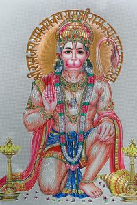Hanuman, apinajumala hindujen mytologiassa.