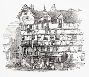 Talot High Streetillä, Edinburghissa, Skotlannissa tekijältä . .