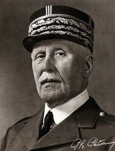 Marsalkka Philippe Petain. Marshall Philippe Petain. tekijältä Ferdinand Georg Waldmuller