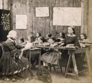Matematiikan oppitunti, n. 1890 (kuva) tekijältä Frederick (attr. to) Barnard