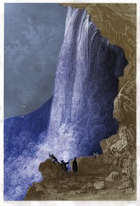 Niagaran putoukset, Yhdysvallat. noin 1860 (kaiverrus) tekijältä . .