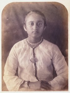 Nuoren naisen muotokuva, Ceylon, n. 1875 tekijältä Ferdinand Georg Waldmuller