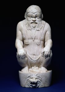 Egyptiläinen jumala Bes, suihkulähteestä, roomalainen, noin 130 jKr (marmori) tekijältä Hippolyte Lalaise Devéria