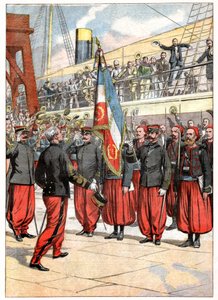 Kolmas Zouaves-rykmentti Marseillessa tekijältä . .