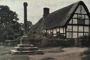 "The Village Cross, Ashton-Under-Hill, Gloucestershire" tekijältä Frederick (attr. to) Barnard