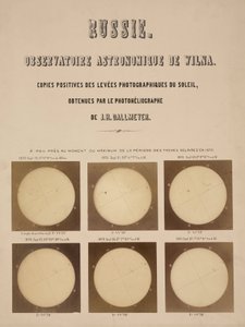 Aurinko, kuvattu Dallmeyer-heliografilla, Vilna, Liettua tekijältä Frederick (attr. to) Barnard