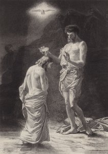 Kristuksen kaste tekijältä after Albert Robida
