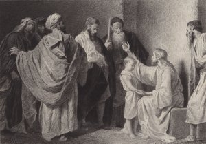 Jeesus ja lapsi tekijältä after Albert Robida