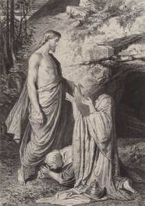 Jeesus ilmestyy naisille tekijältä after Albert Robida